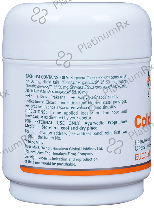 Himalaya Wellness Himalaya Cold Balm- Clears Blocked Nose- Clears Congestion 45 gm