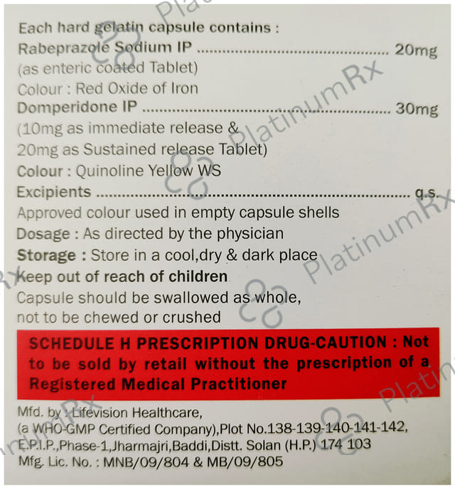 Rabezok 30/20mg DSR Capsule 15s