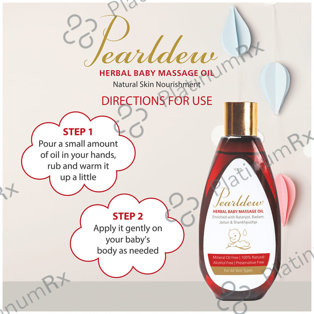 Pearldew Herbal Baby Massage Oil