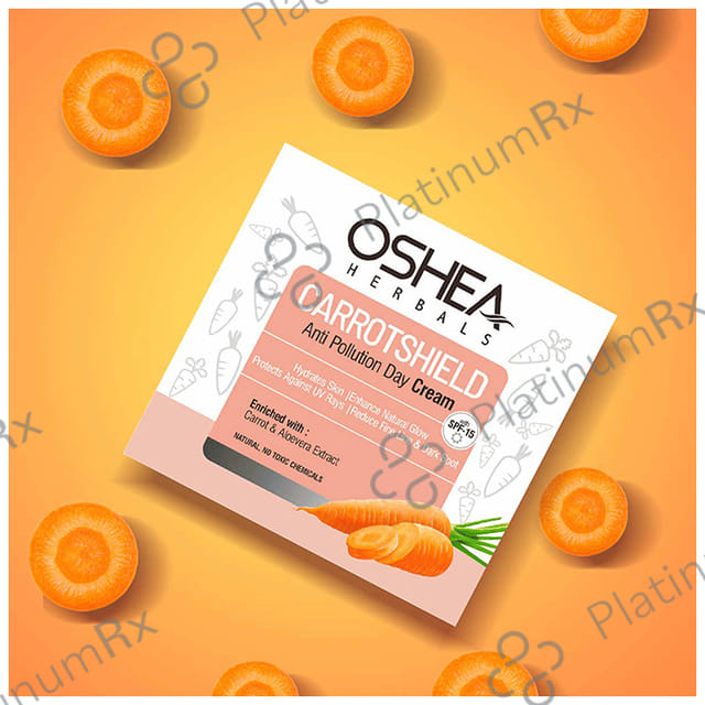 Oshea Herbals Carrot Shield SPF 15 Day Cream 50gm