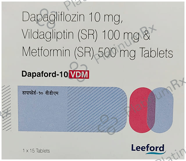 Dapaford VDM 10mg/500mg/100mg Tablet SR