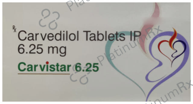 Carvistar 6.25mg Tablet 15s