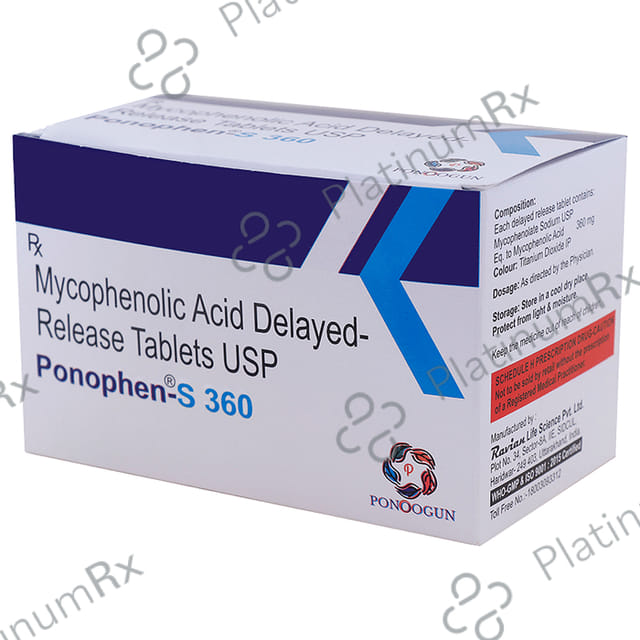 Ponophen S 360mg Tablet DR 10s