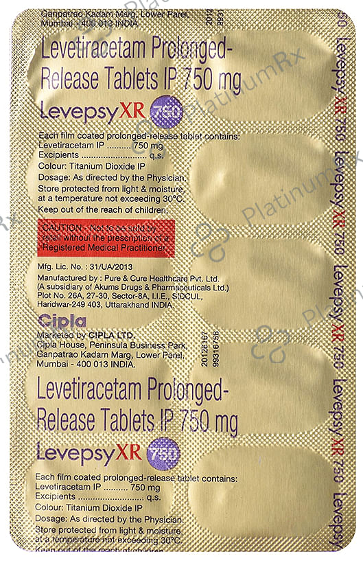 Levepsy XR 750mg Tablet 10s