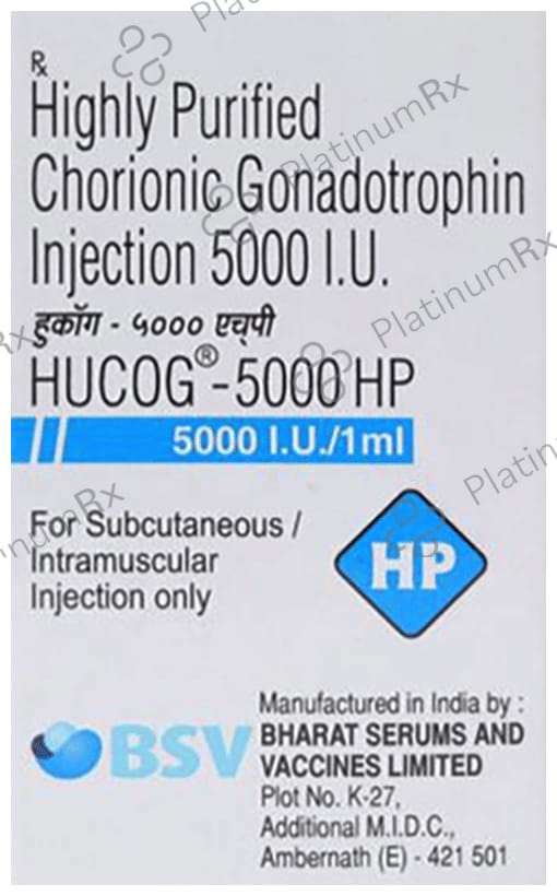 Hucog 5000IU HP Injection 1ml