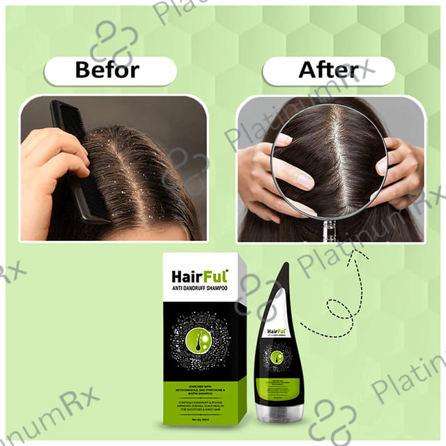 HairFul Anti Dandruff Shampoo (120ml Each) 1 Bottle