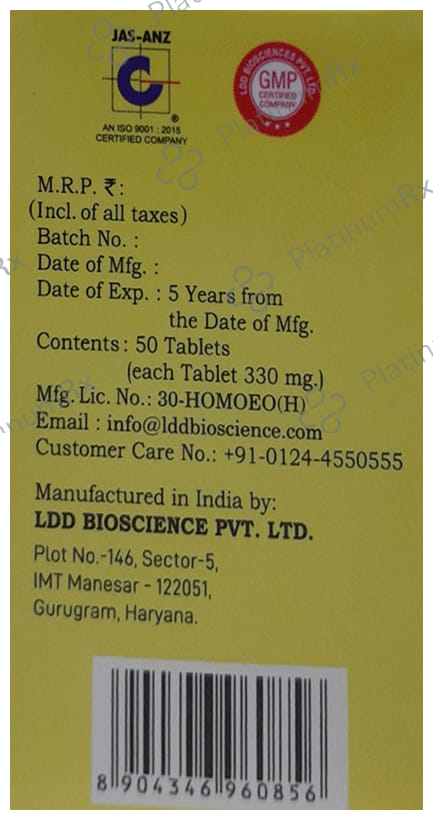 LDD Bioscience Yelo-Lax Tablet 50 tablets
