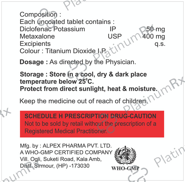 Diclopeak 50/400mg MX Tablet 10s