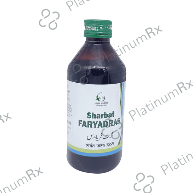 Cure Herbal Remedies Sharbat Faryadras 200 ml
