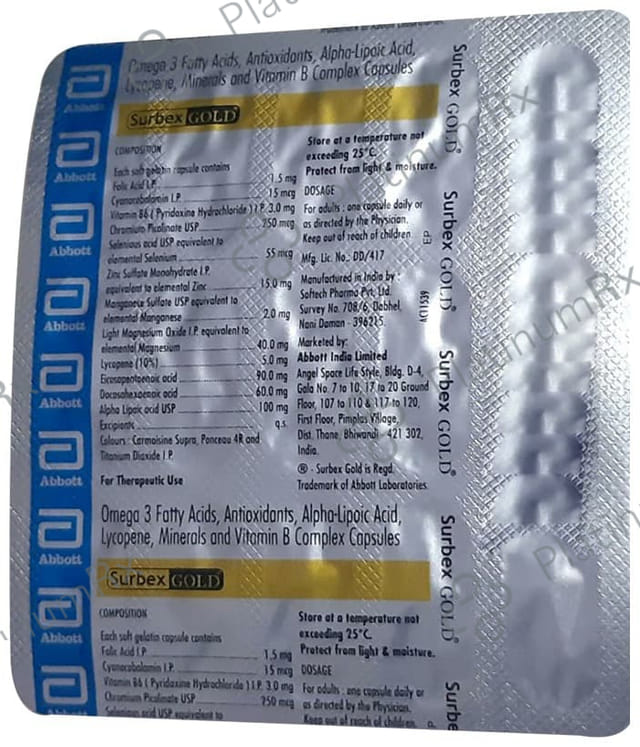 Surbex Gold Capsule 15s