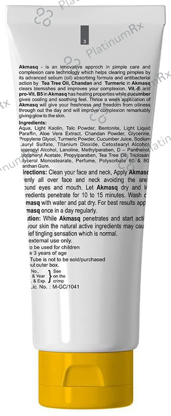 Akmasq Pimple Care Complexion Mask 75gm
