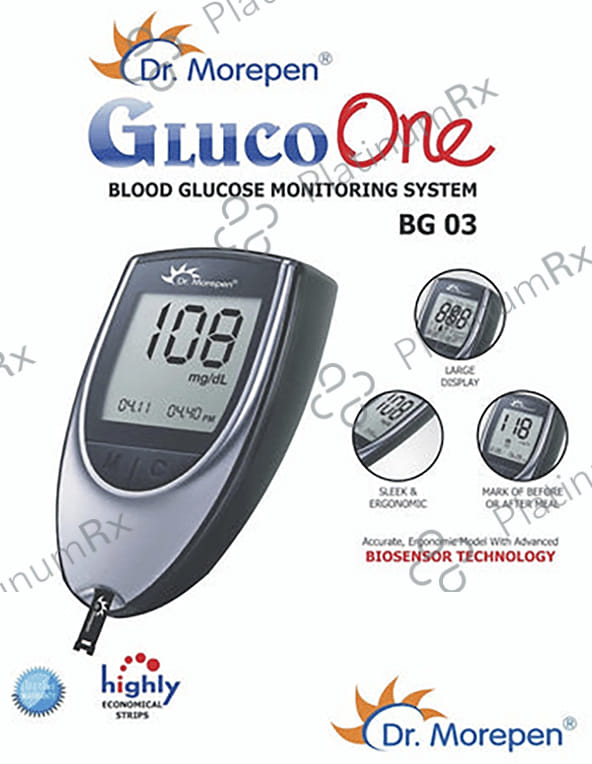 Dr Morepen BG 03 Gluco One Blood Glucose Monitoring System 1s