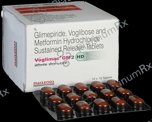 Voglimac GM 2 HD 2/500/0.3mg Tablet SR 15s