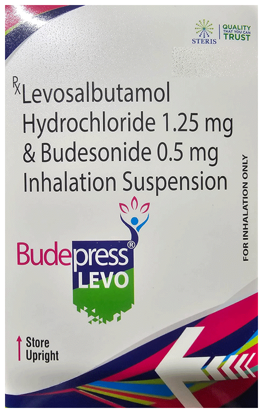 Budepress Levo 0.5/1.25mg Respules 5X2ml