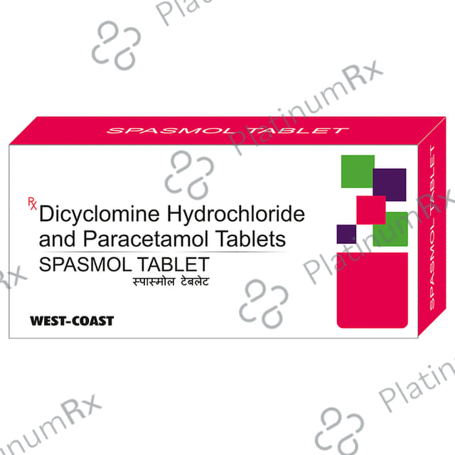 Spasmol Tablet 10 Tablet West-Coast Pharma Works