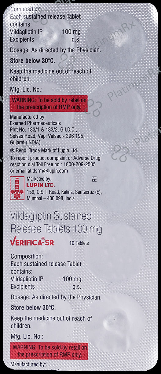 Verifica 100mg Tablet SR 10s