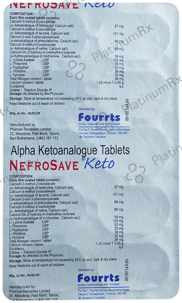 Nefrosave Keto Tablet 10s