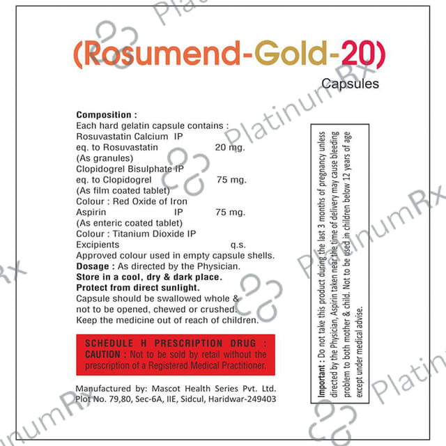 Rosumend-Gold 20 Capsule