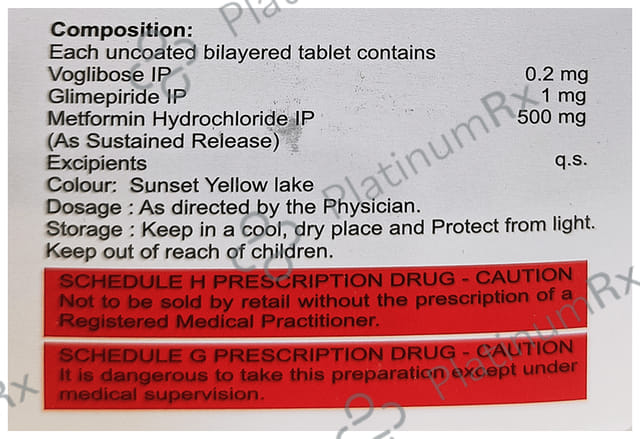 Acmeglim MV 1/0.2mg Tablet SR 10s