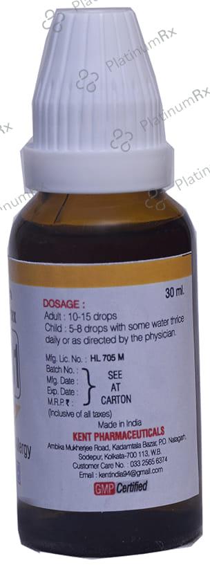 Kent's K31 Anti Allergy Oral Drops