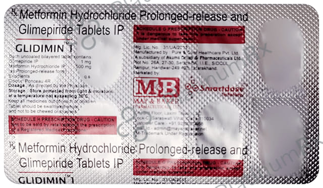 Glidimin 1/500mg Tablet PR 10s