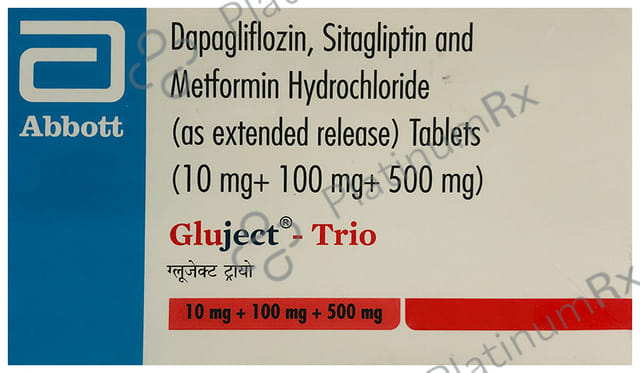 Gluject Trio 10/500/100mg Tablet ER 10s