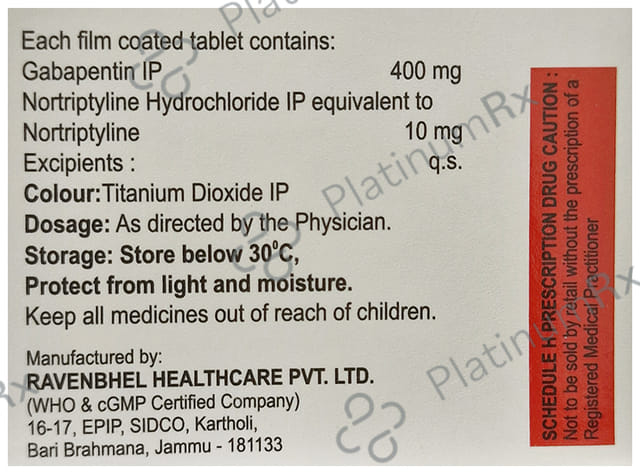 Cytogaba NT 400 Tablet