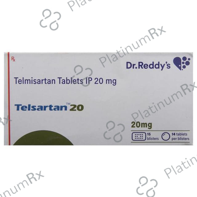 Telsartan 20mg Tablet 14s