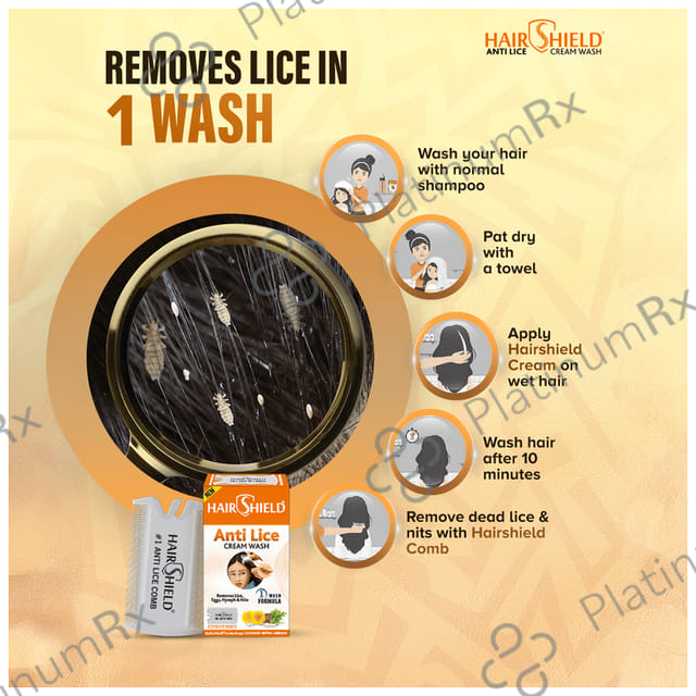 Hairshield Anti Lice Cream Wash 30ml