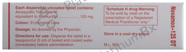 Novamox DT 125mg Tablet 15s