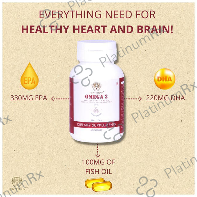 Newtreesun Omega 3 Fish Oil Double Strength Capsule 60s