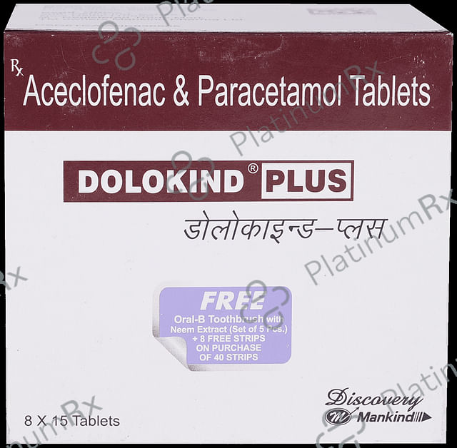 Dolokind Plus 100/325mg Tablet 15s