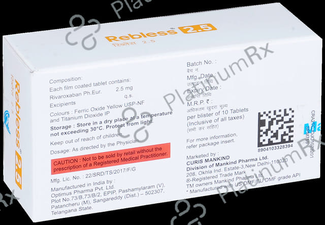 Rebless 2.5mg Tablet 10 tablets