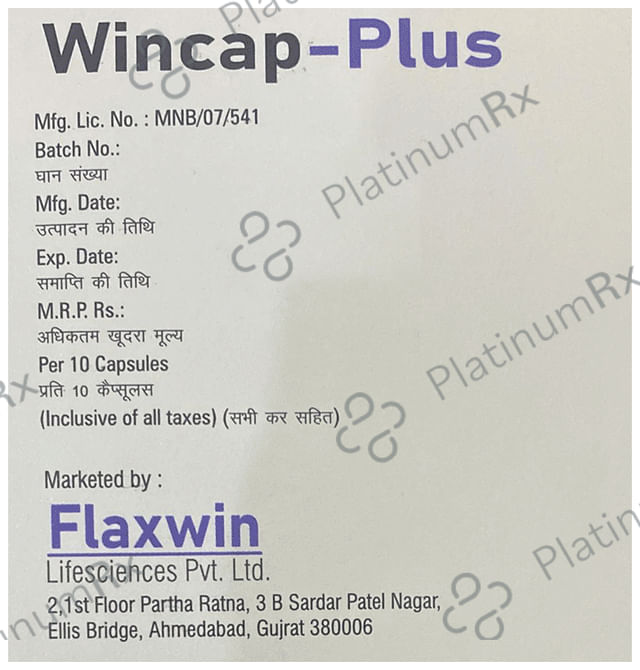 Wincap Plus 10/40mg Capsule SR 10s