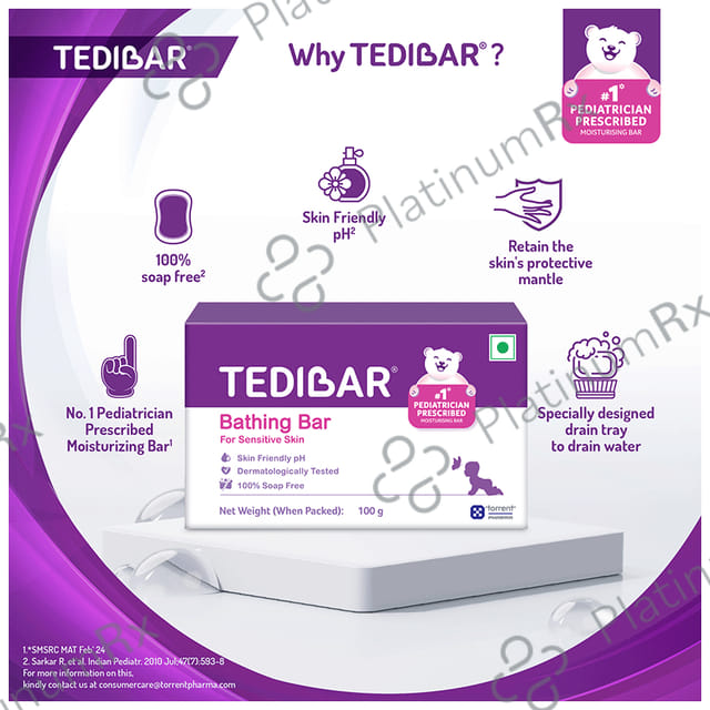 Curatio Tedibar Bathing Bar 100gm