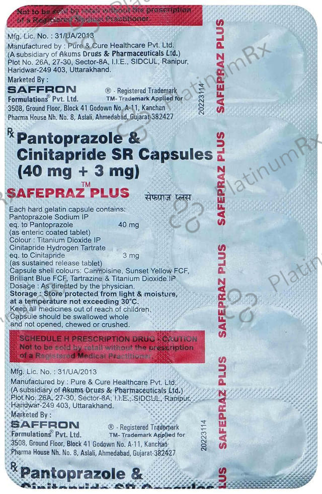Safepraz Plus Capsule SR