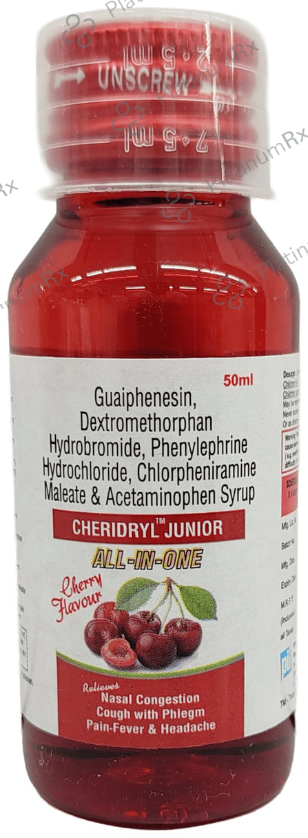 Cheridryl 2/10/5mg Junior Syrup 50ml