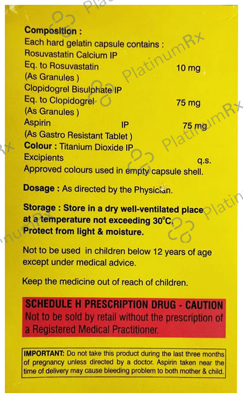 Rovasday Gold 10/75/75mg Capsule 10s