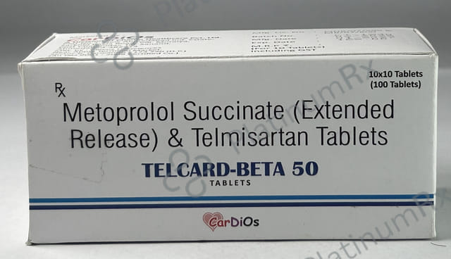 Telcard Beta 50/40mg Tablet ER 10s