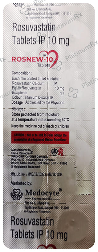 Rosnew 10mg Tablet 10s
