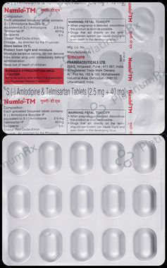 Numlo TM 2.5/40mg Tablet 15s