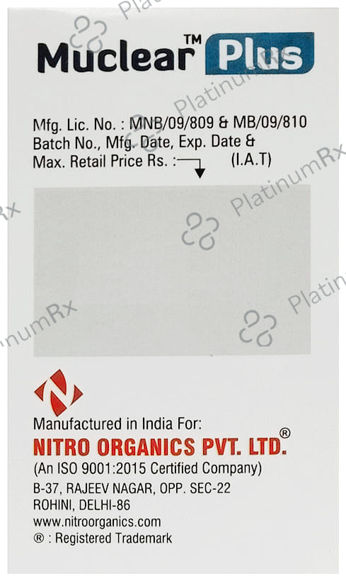 Muclear Plus 100mg/600mg Tablet