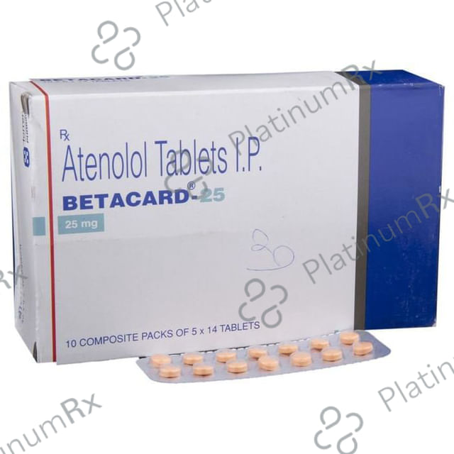 Betacard 25mg Tablet 14s