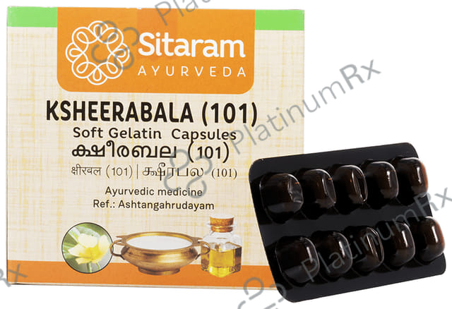 Sitaram Ayurveda Ksheerabala(101) Soft Gelatin Capsule