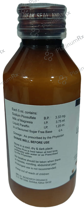 Piyulax Plus Oral Suspension Mixed Fruit Sugar Free 170ml