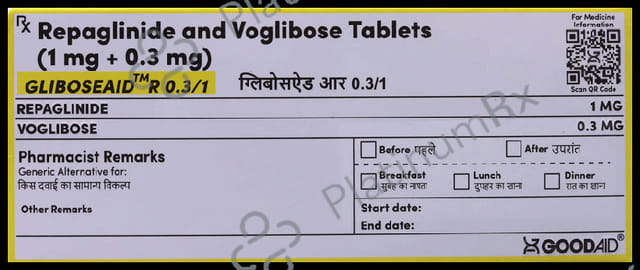 Gliboseaid R 0.3/1 Tablet