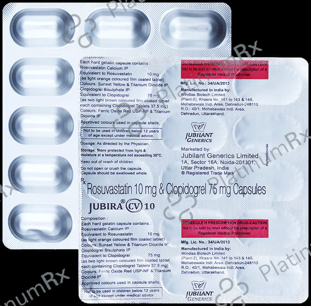 Jubira CV 10/75mg Capsule 15s