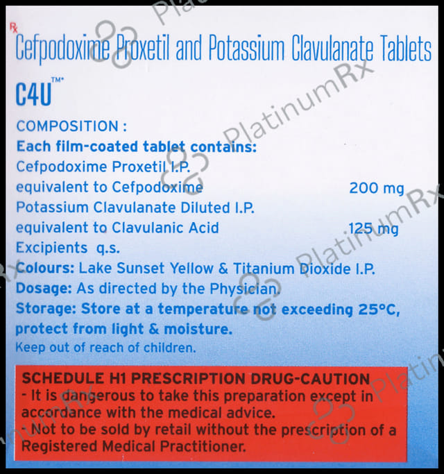 C4U 125/200mg Tablet 10s