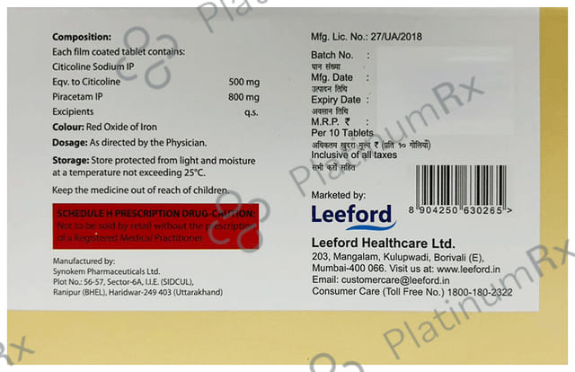 Citcopace P 500mg/800mg Tablet