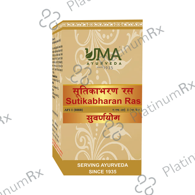 Uma Ayurveda Sutikabharan Ras Tablet (with Gold & Silver)